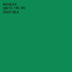 #0C8C54 - Deep Sea Color Image